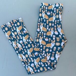 Corgi Latte Leggings